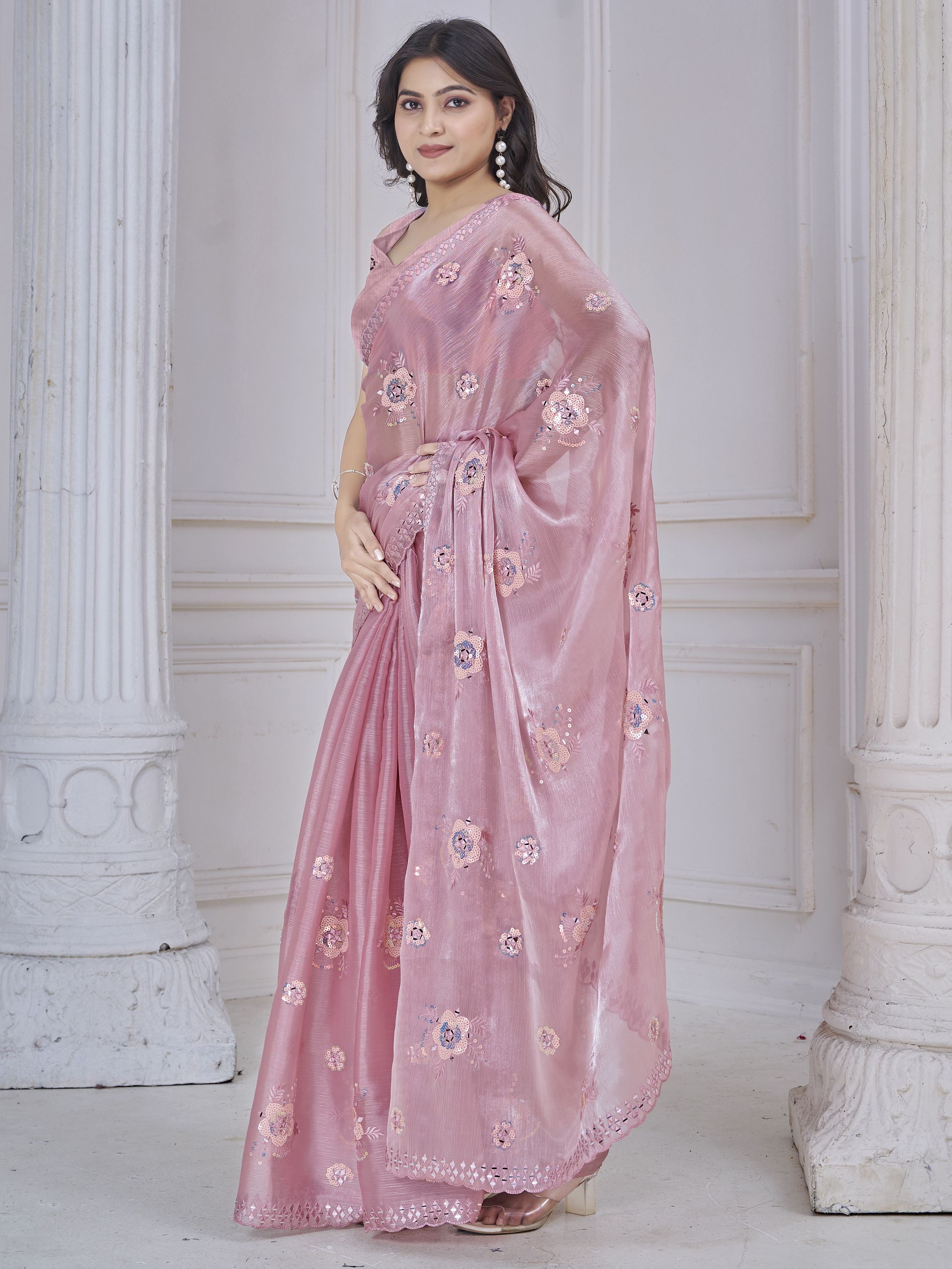attractive_baby_pink_sequins_organza_event_wear_saree_with_blouse_4_