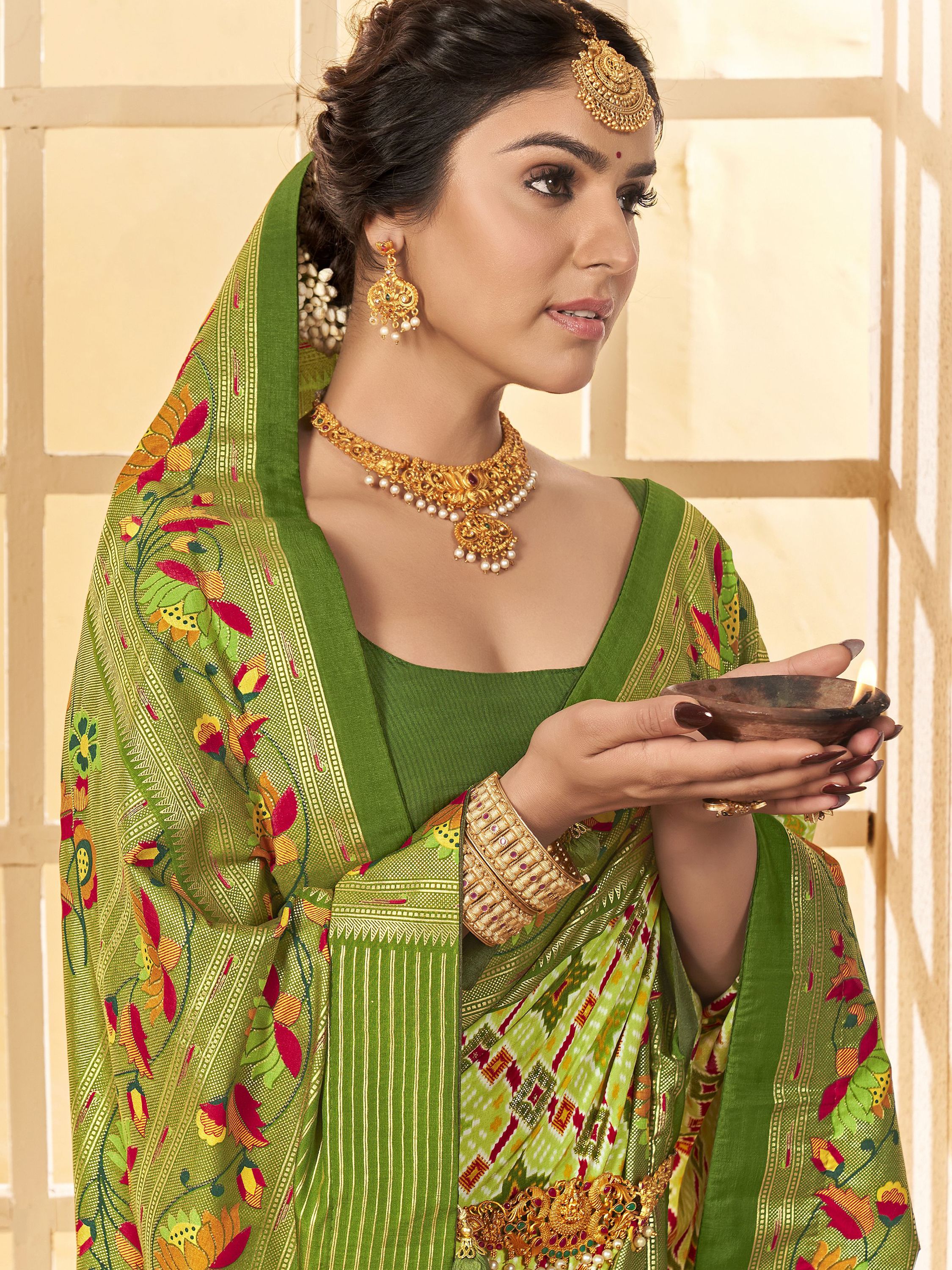 magnetic_light_green_ikkat_printed_cotton_casual_wear_sare_3_