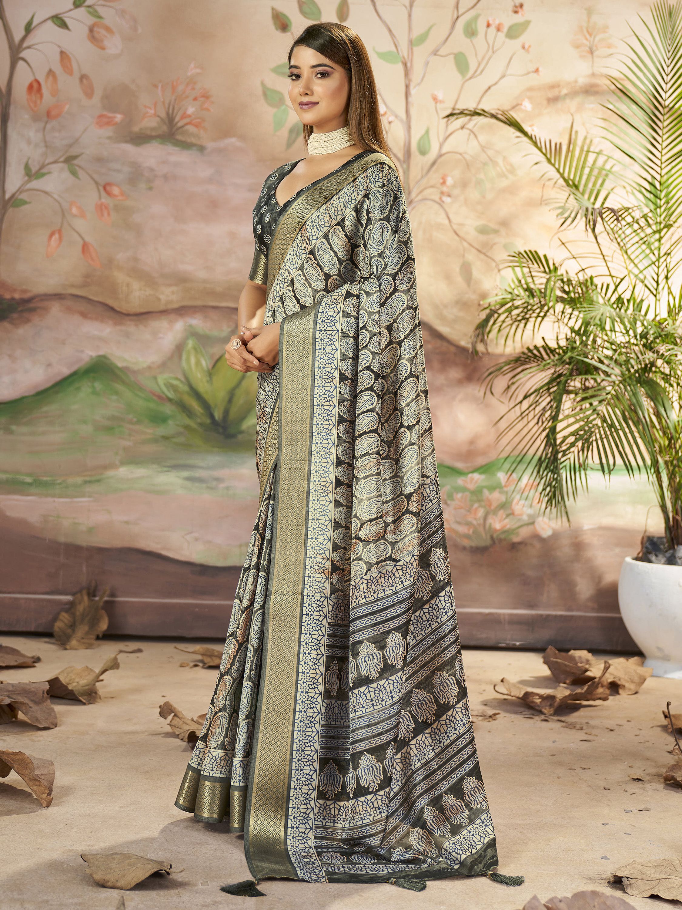 wonderful_grey_printed_dola_silk_office_wear_saree_with_blouse_5_